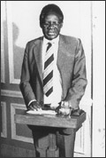 Enock Dumbutshena opening the Bulawayo Legal Projects Centre