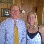 Kirsty Coventry and I just before the 2012 London Olympics