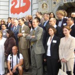 Meeting in Poland with Lech Walesa August 2005
